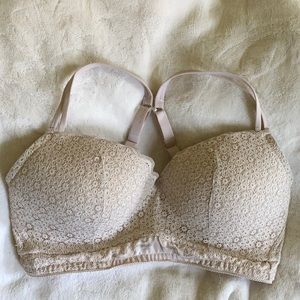 aerie real happy wireless push-up bra
